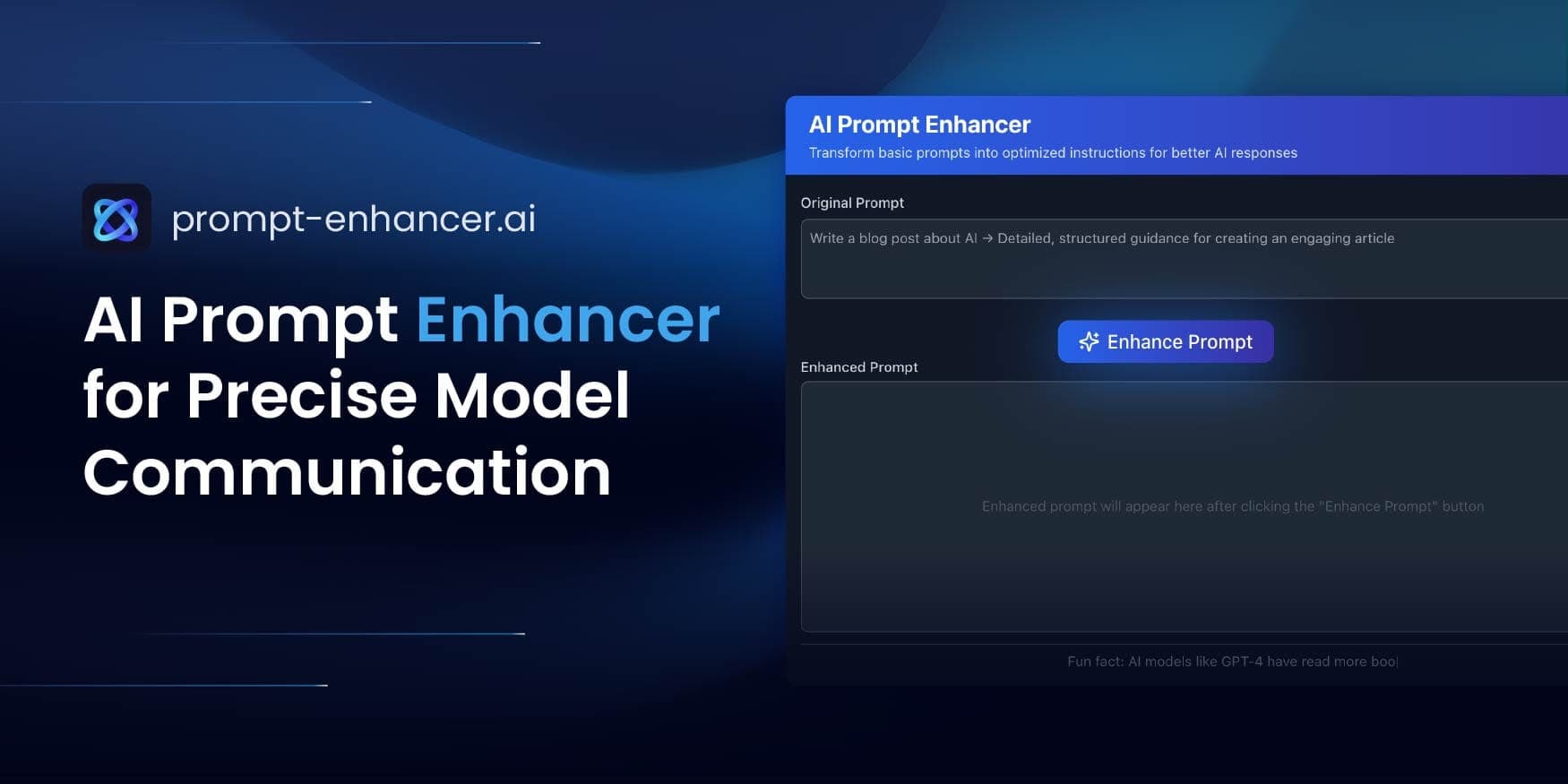 Introducing AI Prompt Enhancer for Precise Model Communication image
