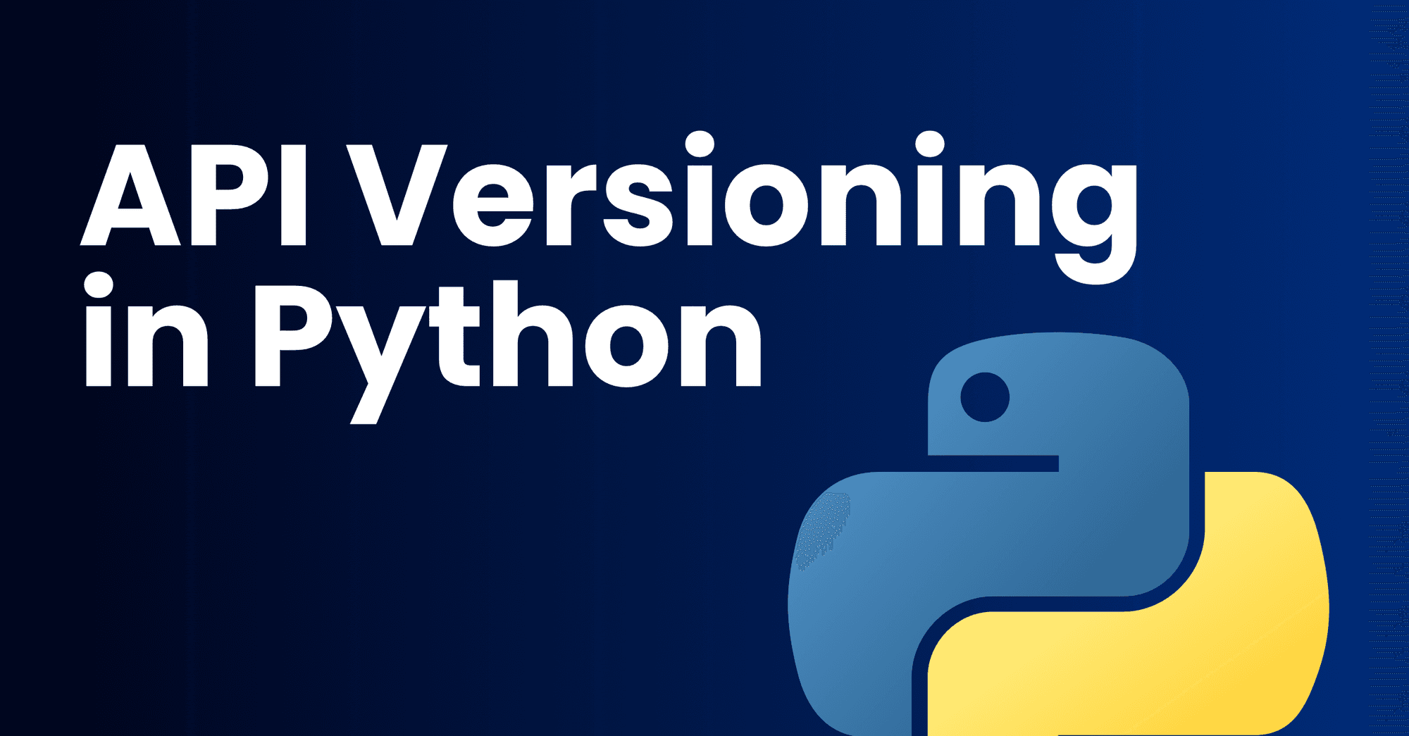API Versioning In Python image