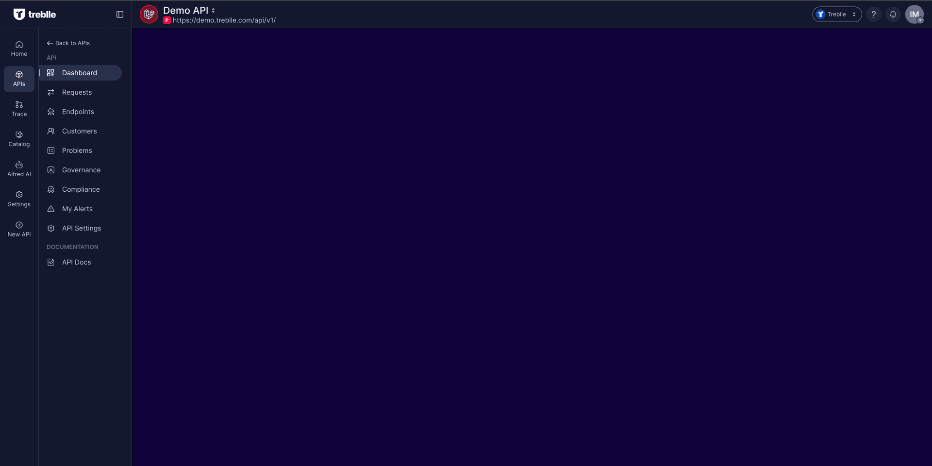 Treblle Platform: Improved Navigation Experience