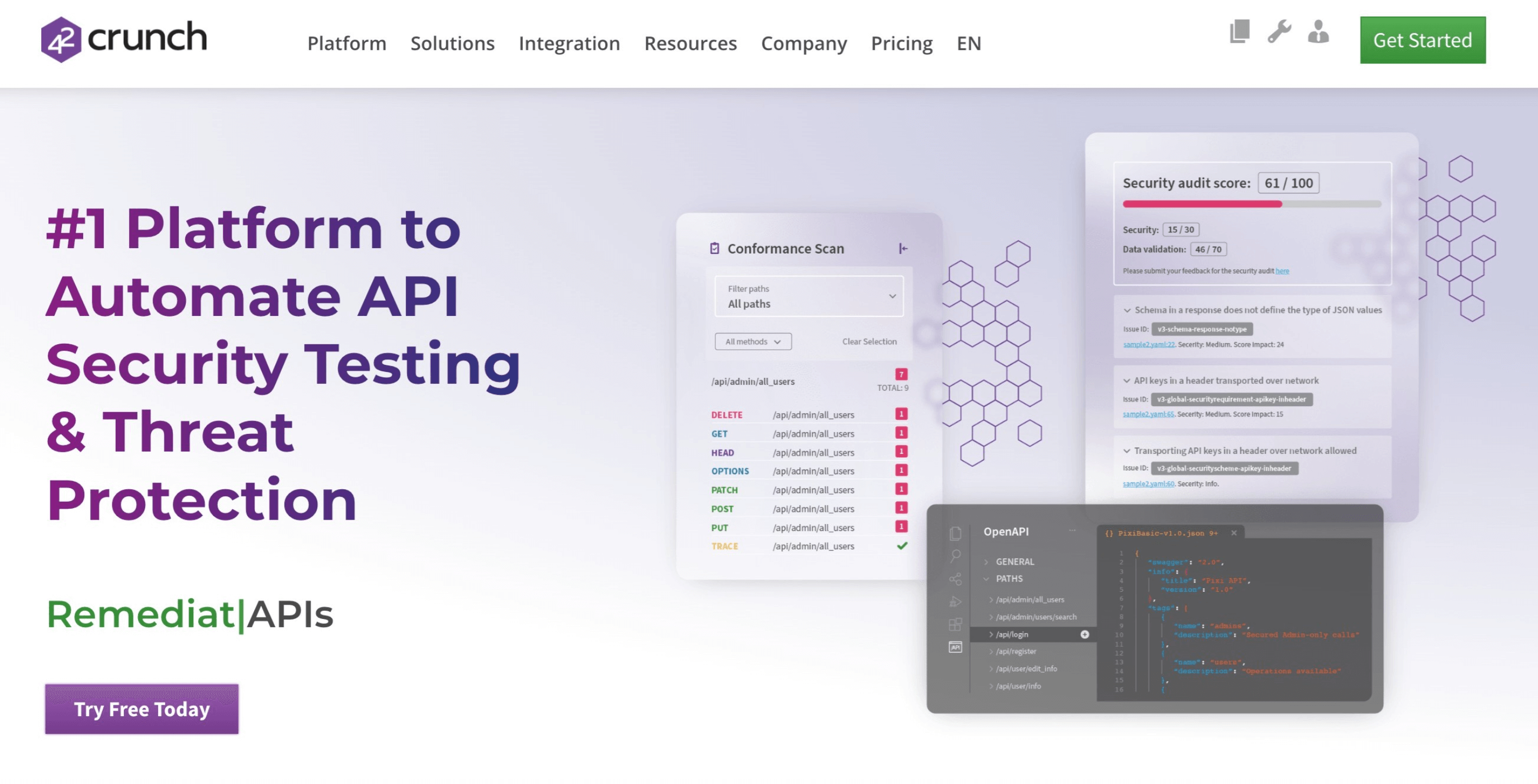 42Crunch, tool for API Governance