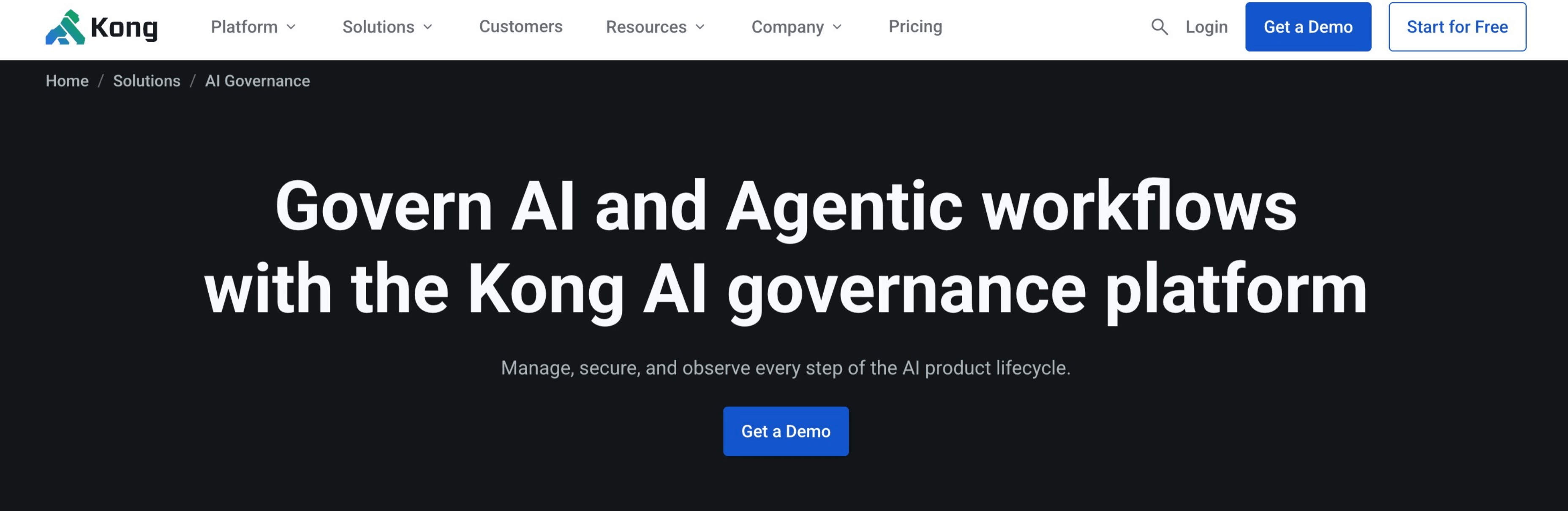 Kong for API Governance